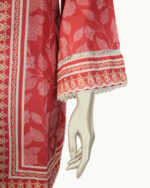 Stitched Co-ord  Striking Red Lawn - Image 6