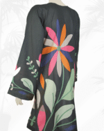 Black With Bold Florals Co-ord Stitched - Image 5