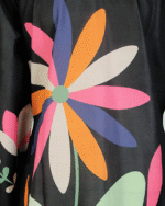 Black With Bold Florals Co-ord Stitched - Image 6