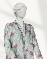 Stitched Co-ord Soft White Lawn - Image 5