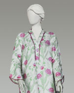 Stitched Co-ord Soft White Lawn - Image 2