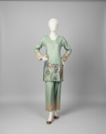 Mint Green With Nature Prints Co-ord Stitched - Image 2