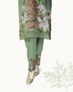 Stitched Co-ord Serene Cyan Lawn - Image 8