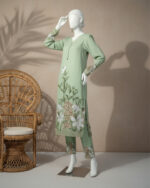 Stitched Co-ord Serene Cyan Lawn