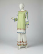 Co-ord Lime Green Lawn-stitched - Image 4