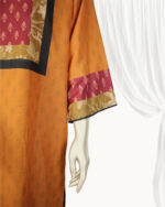 Stitched Co-ord  Mustard & Maroon Lawn - Image 6