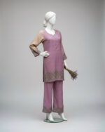 Stitched Co-ord Pastel Lavender Lawn - Image 2