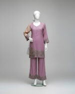Stitched Co-ord Pastel Lavender Lawn - Image 3