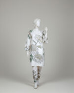 Cream With Green & Gold Florals Co-ord Stitched - Image 4