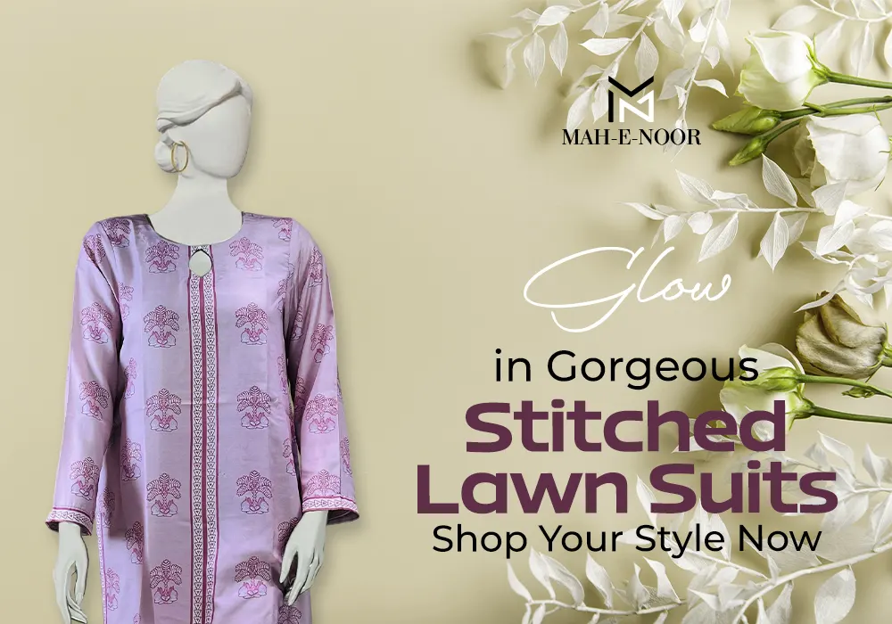stitched lawn suits​ - wear mahenoor